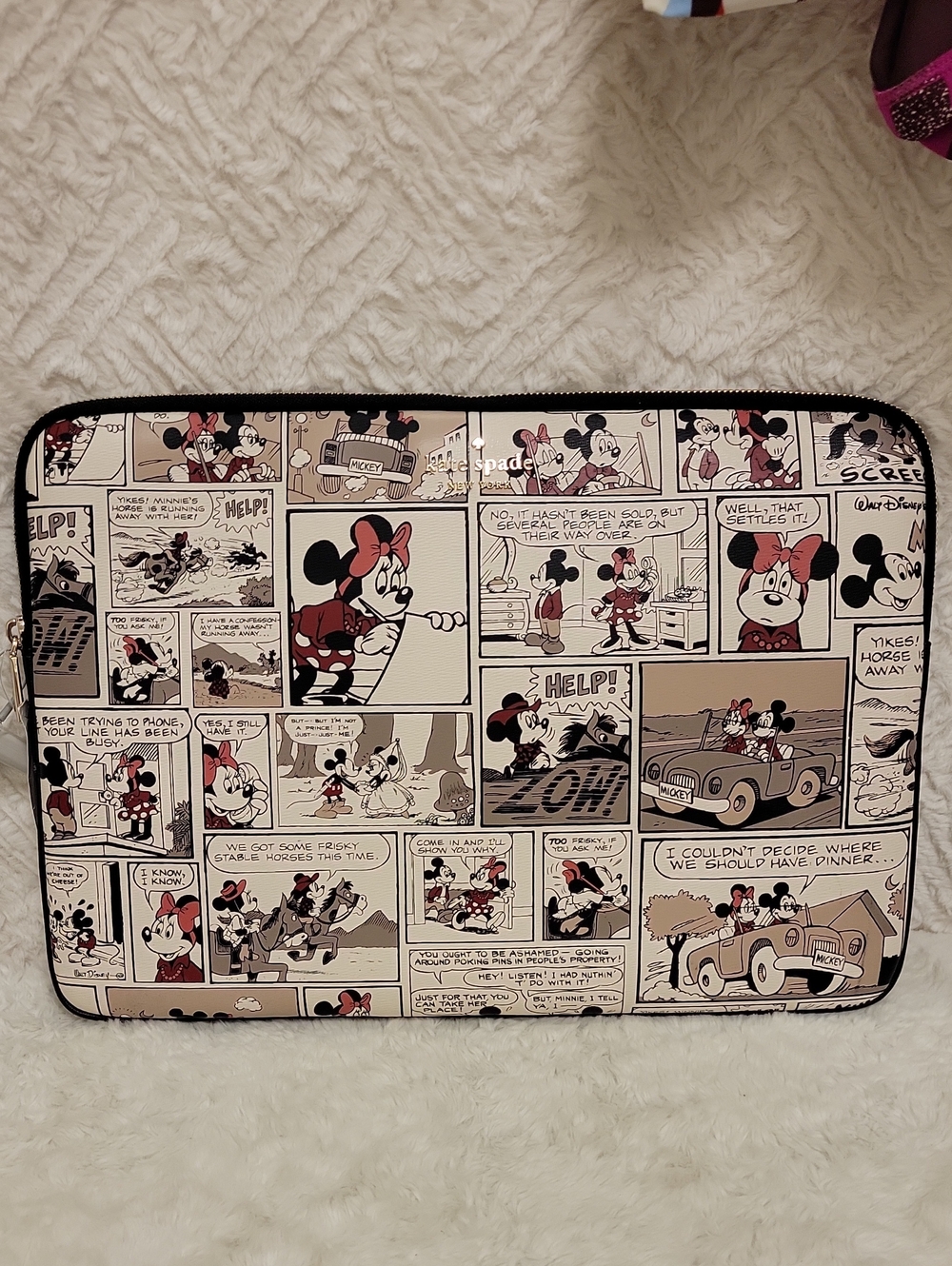 Kate Spade x Disney Minnie Mouse Comic Strip Laptop Case